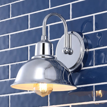 Frisco Farmhouse Industrial Iron LED Vanity - JONATHAN Y
